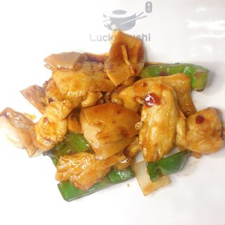 79. Pollo in salsa piccante