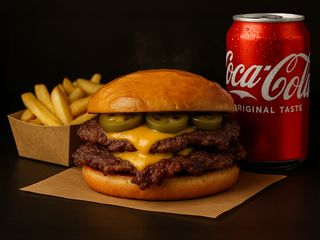 Double Chilli Cheeseburger zestaw