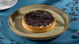 ტარტი შოკოლადით და ბანანით