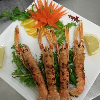 387 Scampi alla griglia 4 pezzi