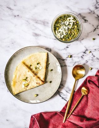 crêpe pistache amande