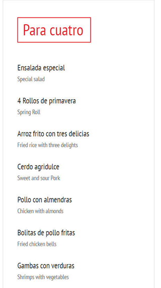 Para 4 Personas