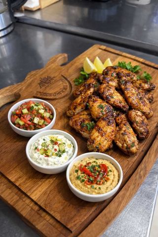 Skrzydełka z kurczaka talerz