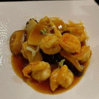 103. Gamberi funghi e bamboo