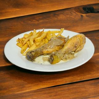 Jamoncitos / Muslitos de pollo Encebollados (2ud)