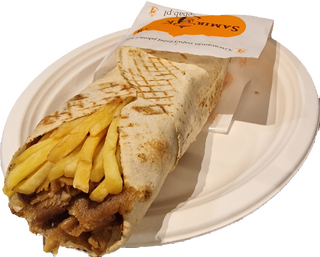 ROLLO Z FRYTKAMI I SEREM (bez surówek )