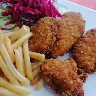 Menú arroz con pollo crujiente