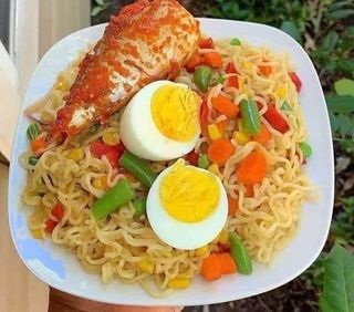 Noodles, Fish and a Boiled Egg