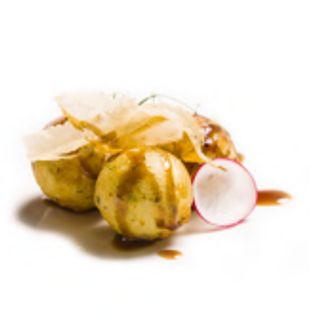 5. Polpette di polpo e patatine fritte - 4 pezzi