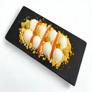 Huevos Rellenos al Serrín (4 Medios)