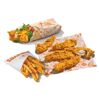 Wrap + 5 Tiras + Patatas Cajún M