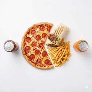 Menú Pizza Mediana + Dürum