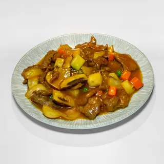 ternera con salsa curry