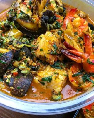 Native soup with snail