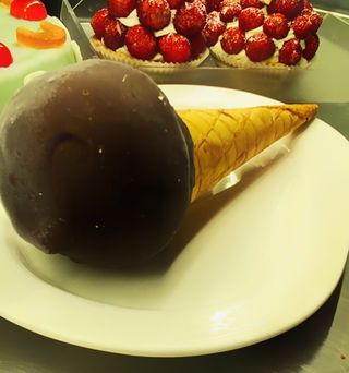 Cono da passeggio gianduia