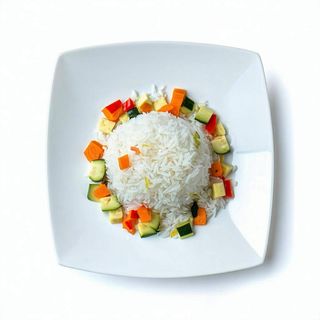 Básico Arroz Con Verduras