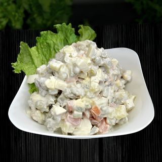 Салат "Оливье" с мясом