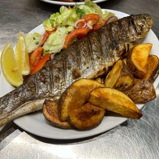 Pstrąg górski grillowany