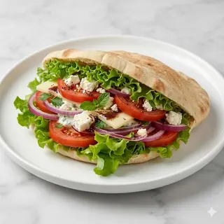 Döner Kebab Vegetal Con Queso