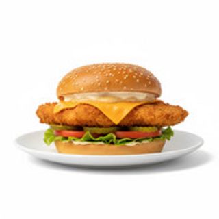 Bun Brioche - Fried Chicken Cheese Burger