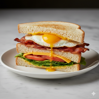 Sándwich De Bacon, Queso Y Huevo