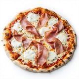 Pizza fina de jamón dulce y queso mozzarella SIN GLUTEN
