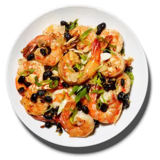 Braised Shrimps In Black Bean Sauce