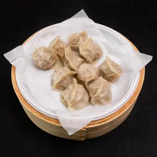 Pierogi z wieprzowiną i grzybami shitake