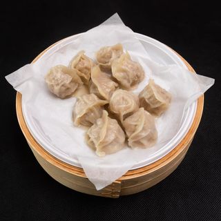Pierogi z wieprzowiną i grzybami shitake