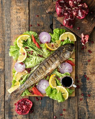 Жареный судак