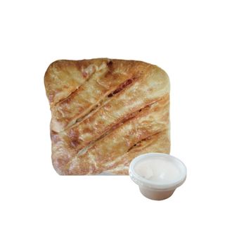 Chaczapuri z salami + sos czosnkowy