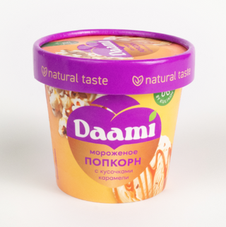 Мороженое премиум DAAMI "Попкорн с кусочкамикарамели" (0,090г)