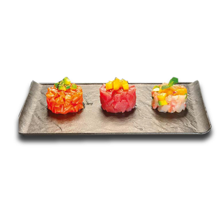 Tris di mini tartare manko