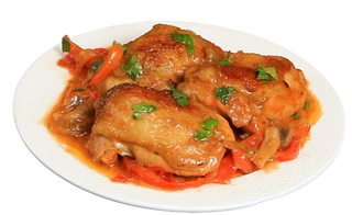 Piletina u paprika sosu 150 gr