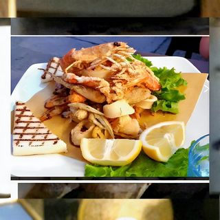Frittura mista dell'Adriatico con verdurine