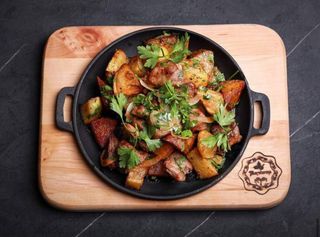 Խոզի մսով տապակա