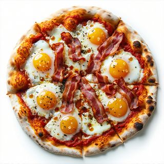 Pizza carbonara