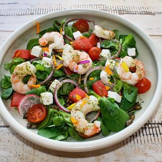 ENSALADA DE GAMBAS Y SANDÍA