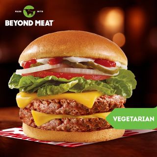 ორმაგი ვენდის ფლენთ ბურგერი ყველით