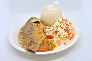 Poisson + Attiéké