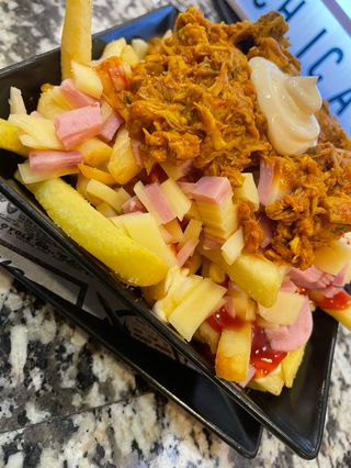 Papas Locas Con Cochinita Pibil