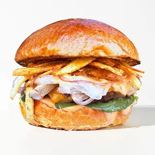 Burger Veggie + fritas