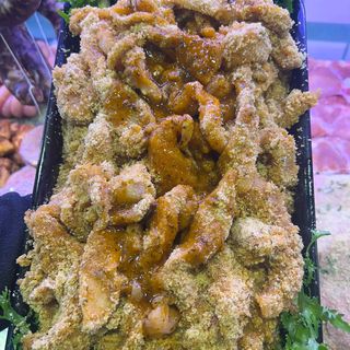 Straccetti di pollo con salsa barbecue 500gr