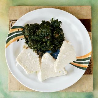 Mboga Kienyeji With Ugali