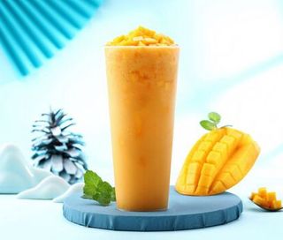 A6 Mango bubble tea large