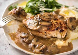 Emincé De Poulet Aux Champignons