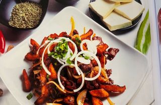 Казан кебаб с лепешкой