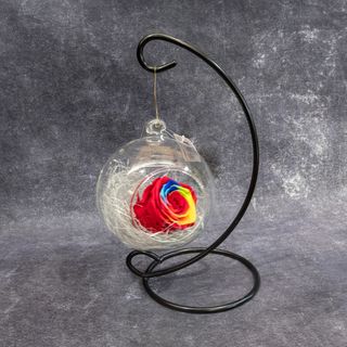 ROSA ETERNA BOLA COLGAR CON COLGADOR