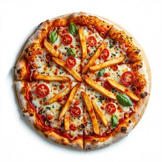 Pala 25x55 Margherita e patatine fritte