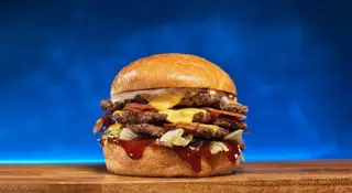 Triple bacon smash burger